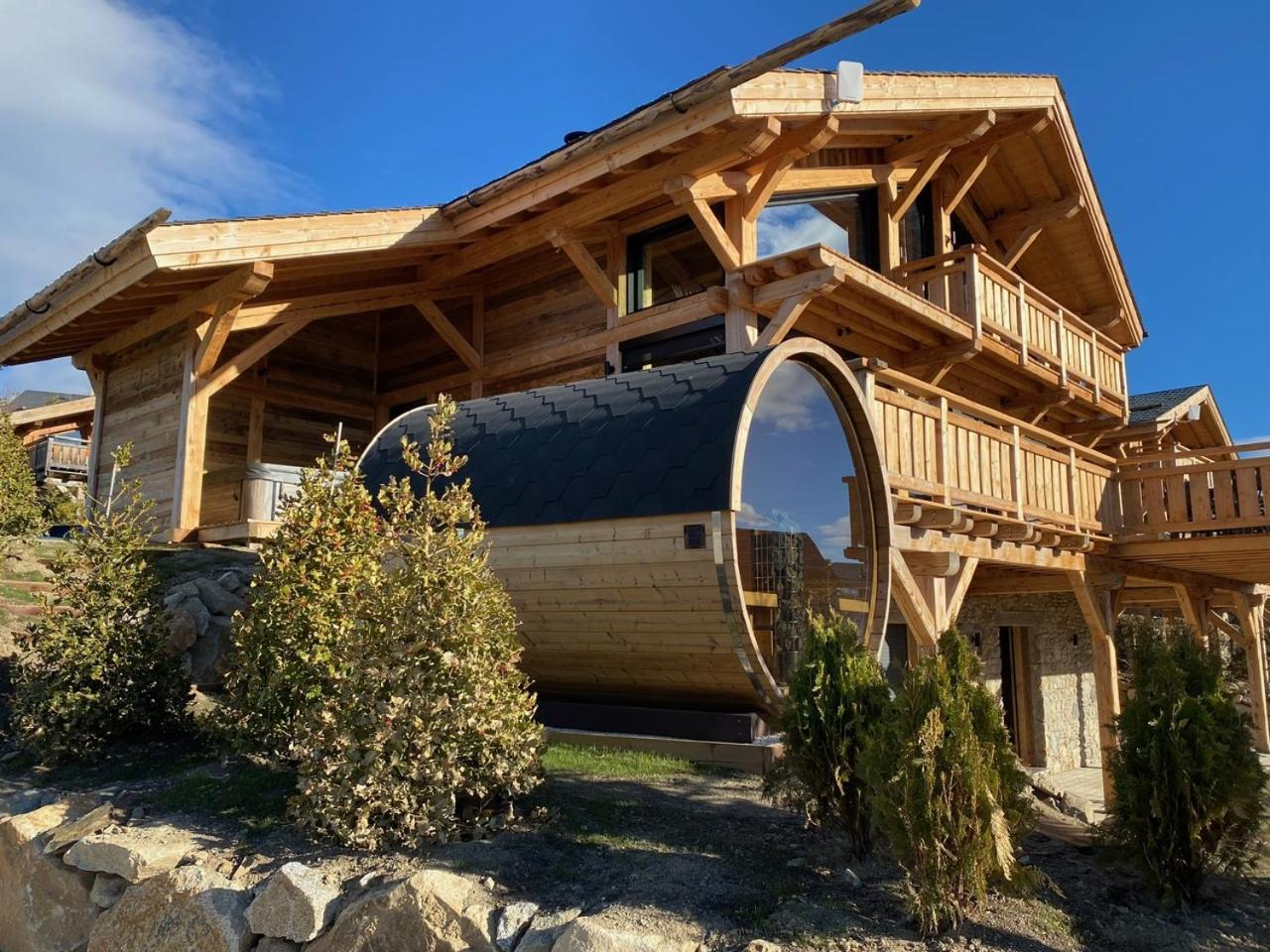Chalet Aguila - Jacuzzi Et Sauna Panoramique - Construit En 2023 Bolquère Zewnętrze zdjęcie
