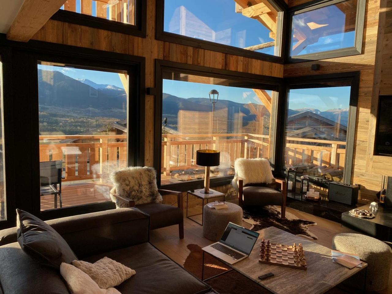 Chalet Aguila - Jacuzzi Et Sauna Panoramique - Construit En 2023 Bolquère Zewnętrze zdjęcie
