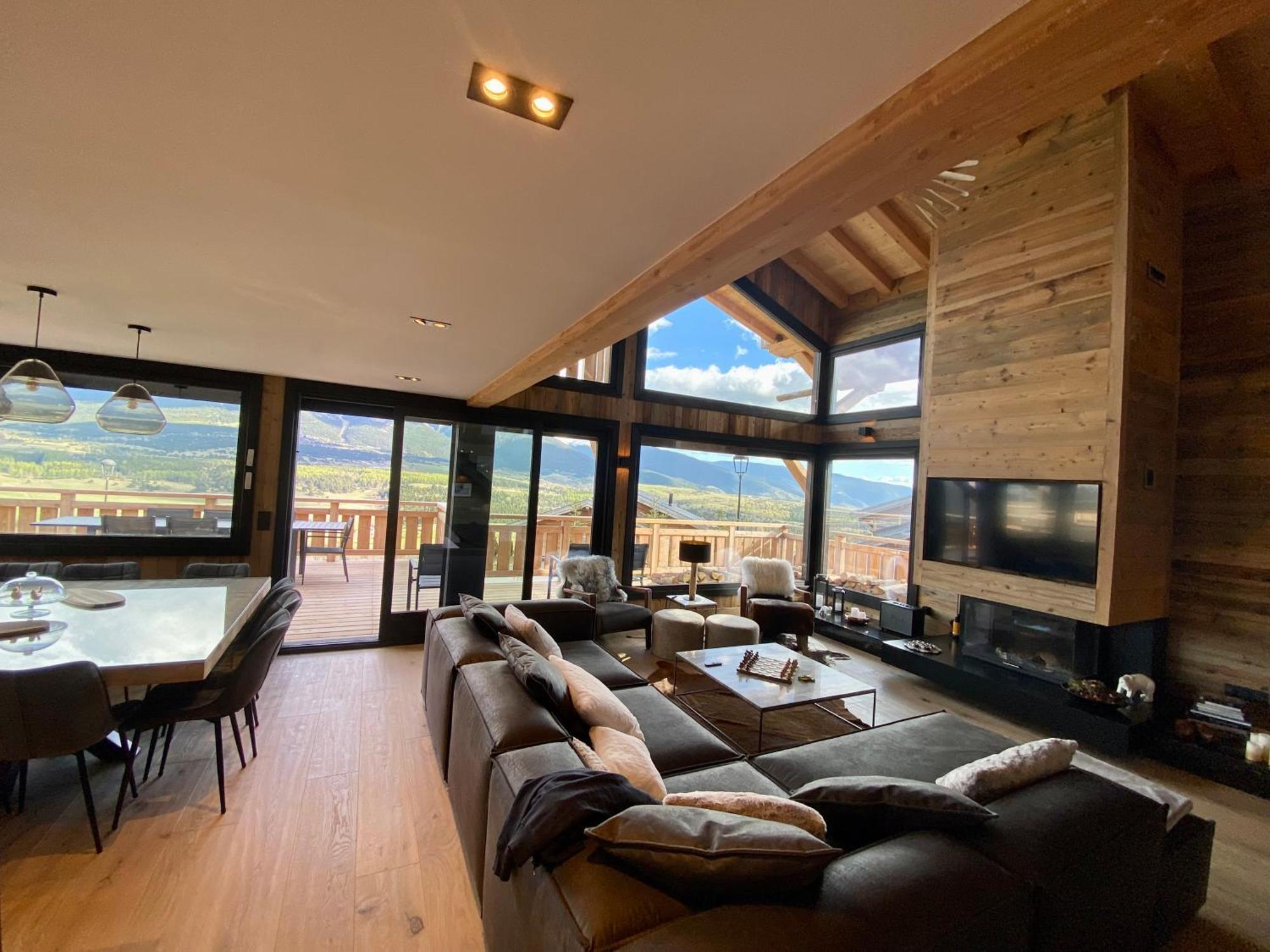 Chalet Aguila - Jacuzzi Et Sauna Panoramique - Construit En 2023 Bolquère Zewnętrze zdjęcie